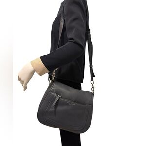 Marc Jacobs Gray Crossbody Bag with Flap Closure